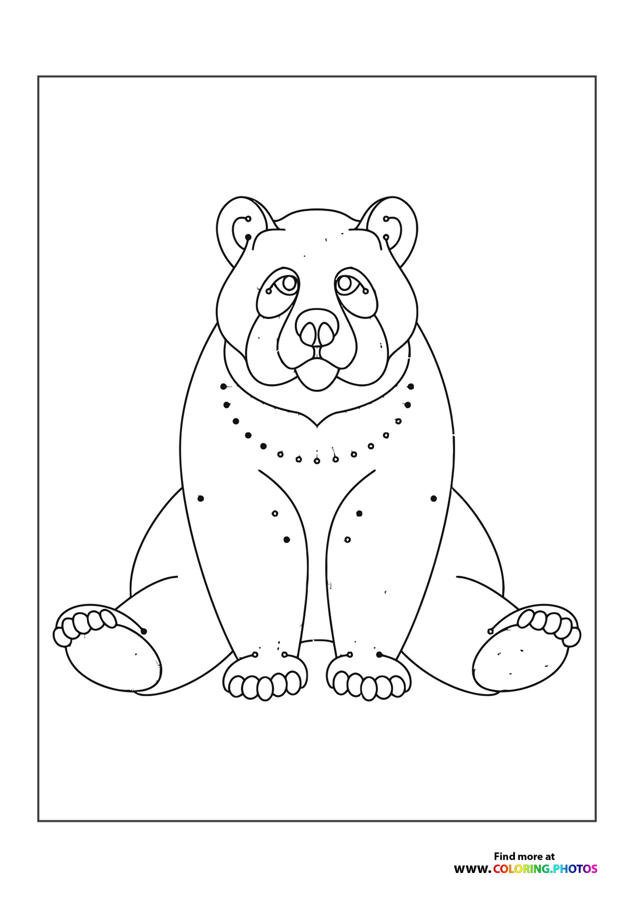 Bear sitting