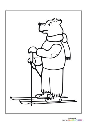 Bear skiing
