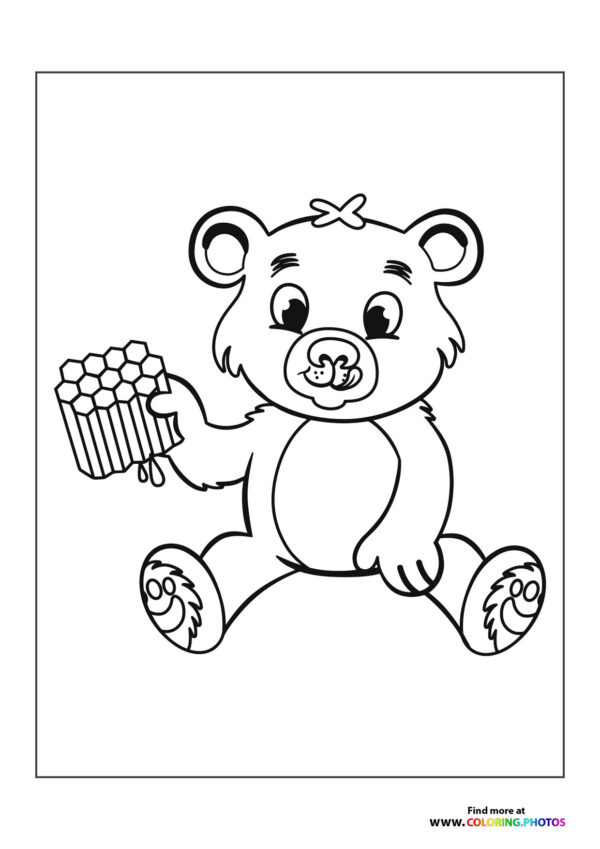 Bear with honey