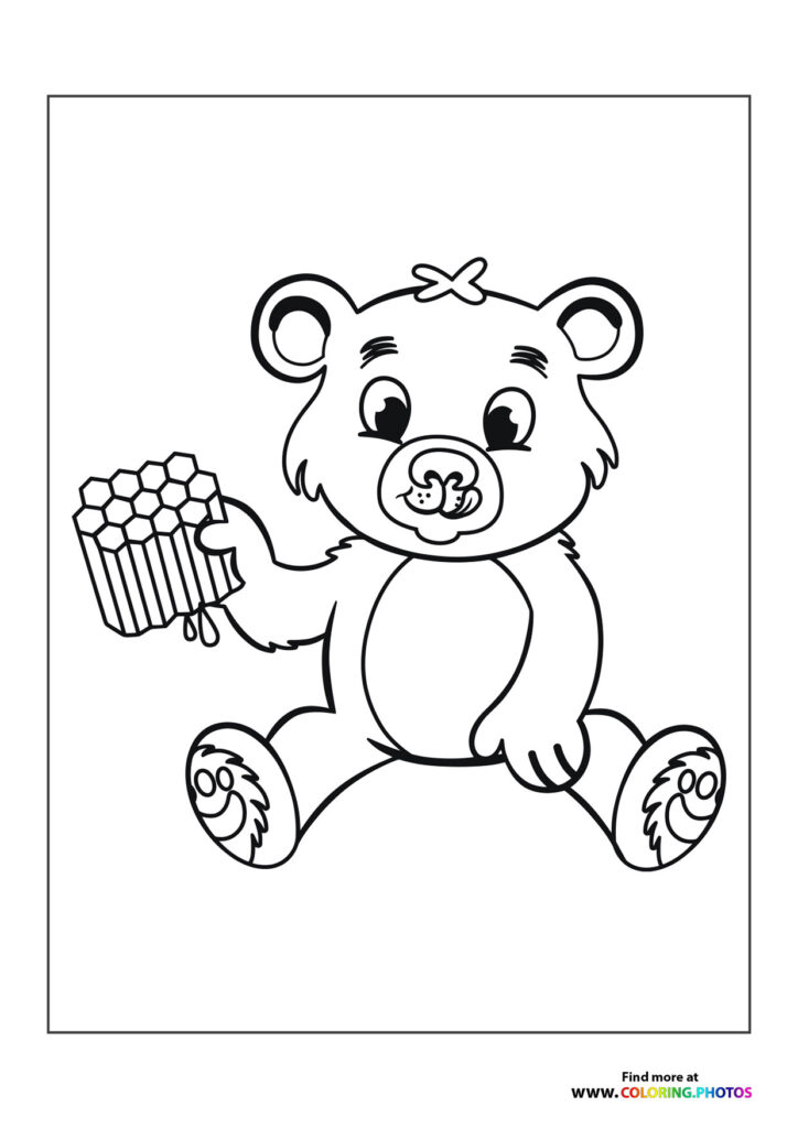 Bear with honey