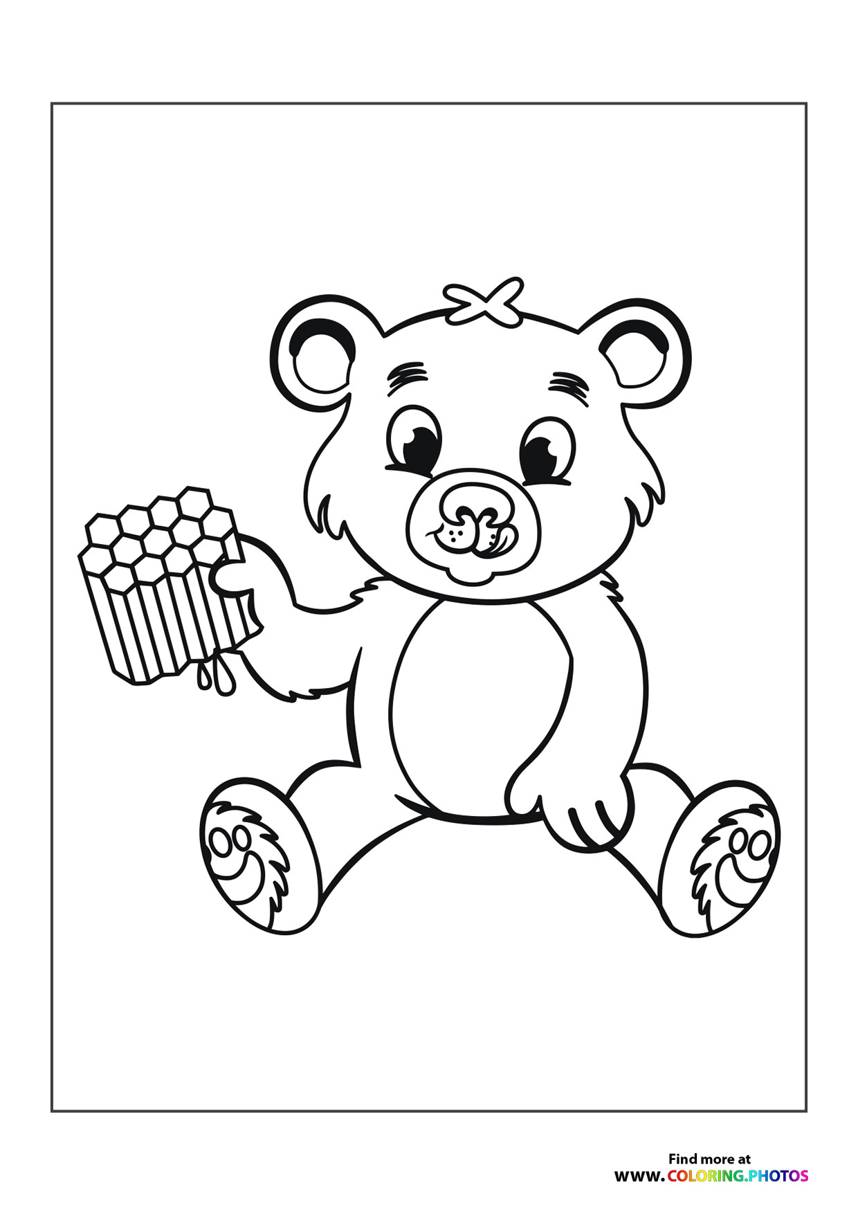 Bear with honey