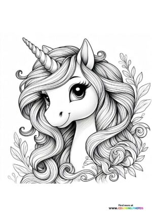Beautiful unicorn portrait