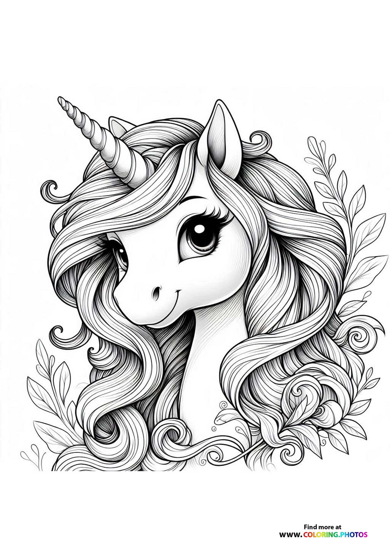 Beautiful unicorn portrait