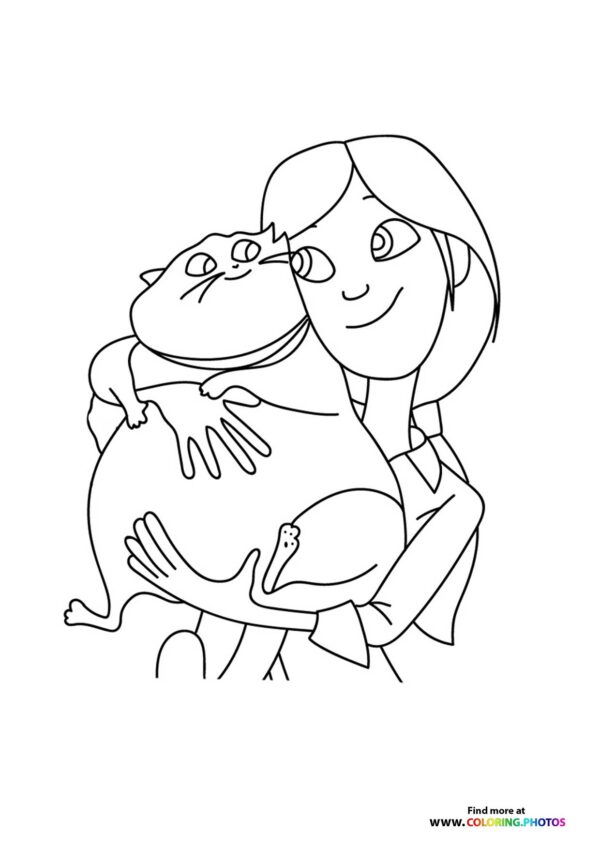 Girl Hugging Her Cat