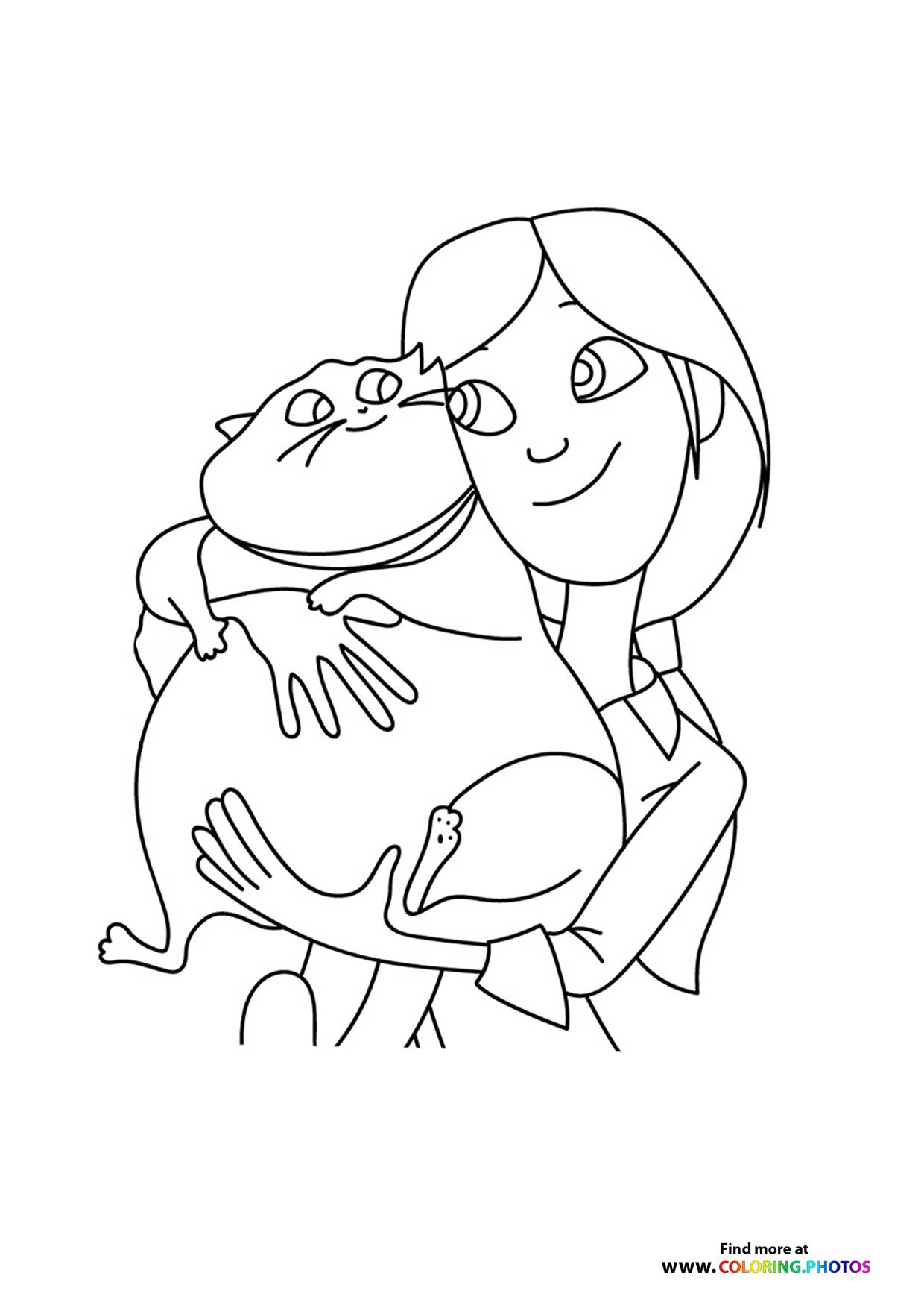 Girl Hugging Her Cat