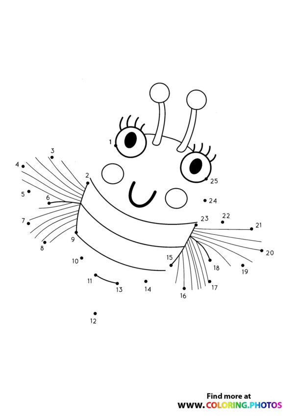 Bee dot the dots worksheet