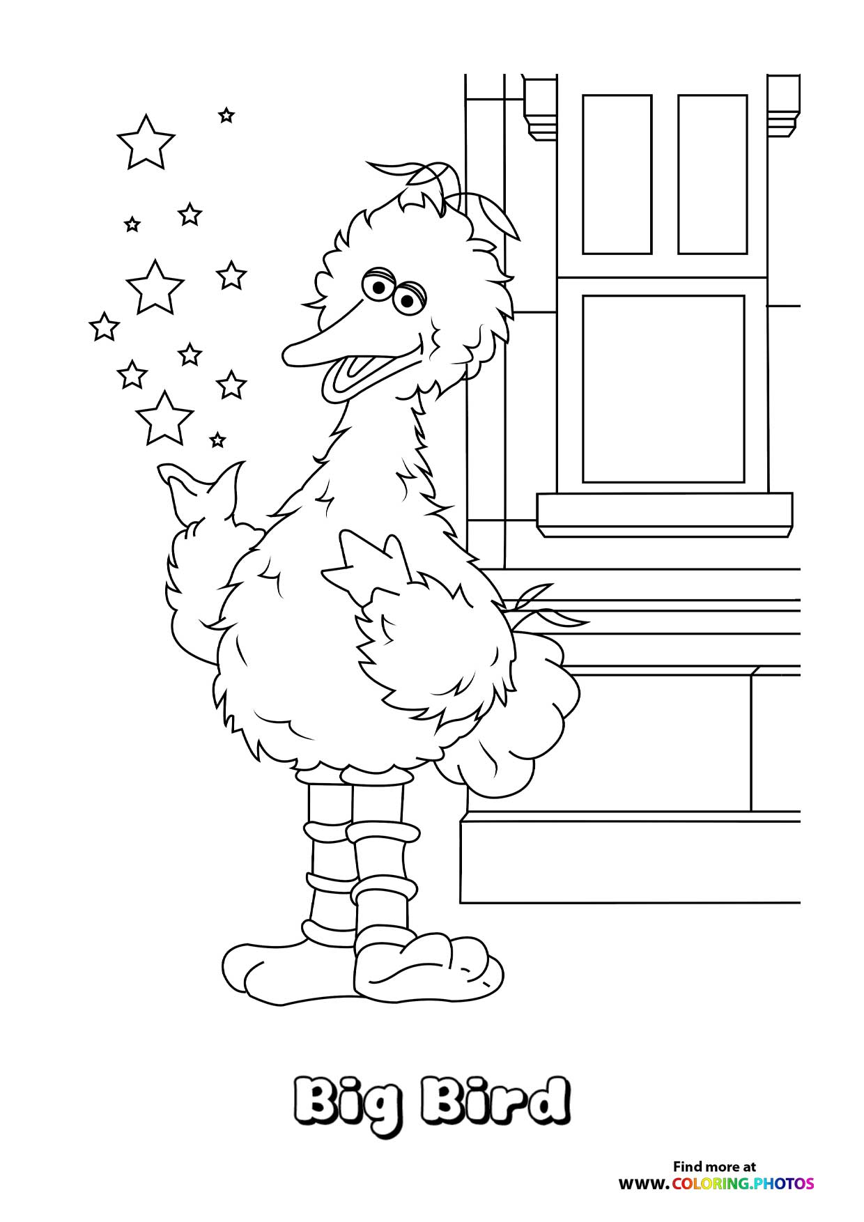 Big Bird from Sesame street