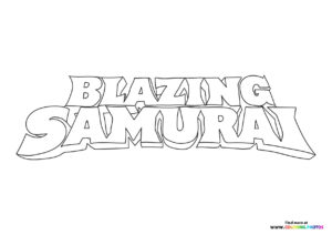 Blazing Samurai Title Logo