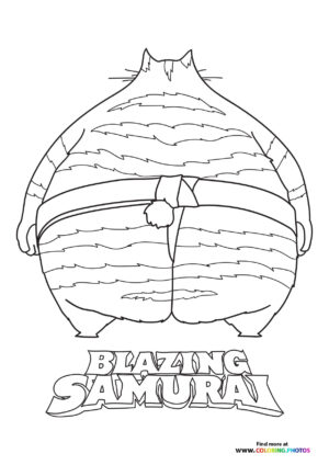 Blazing Samurai Sumo Wrestler