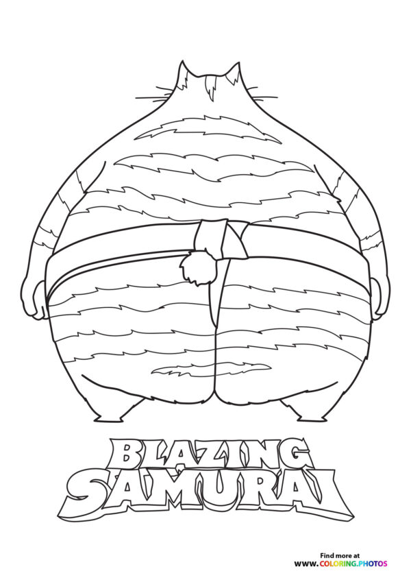 Blazing Samurai Sumo Wrestler