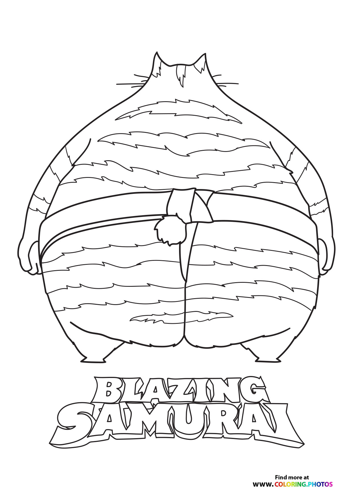 Blazing Samurai Sumo Wrestler