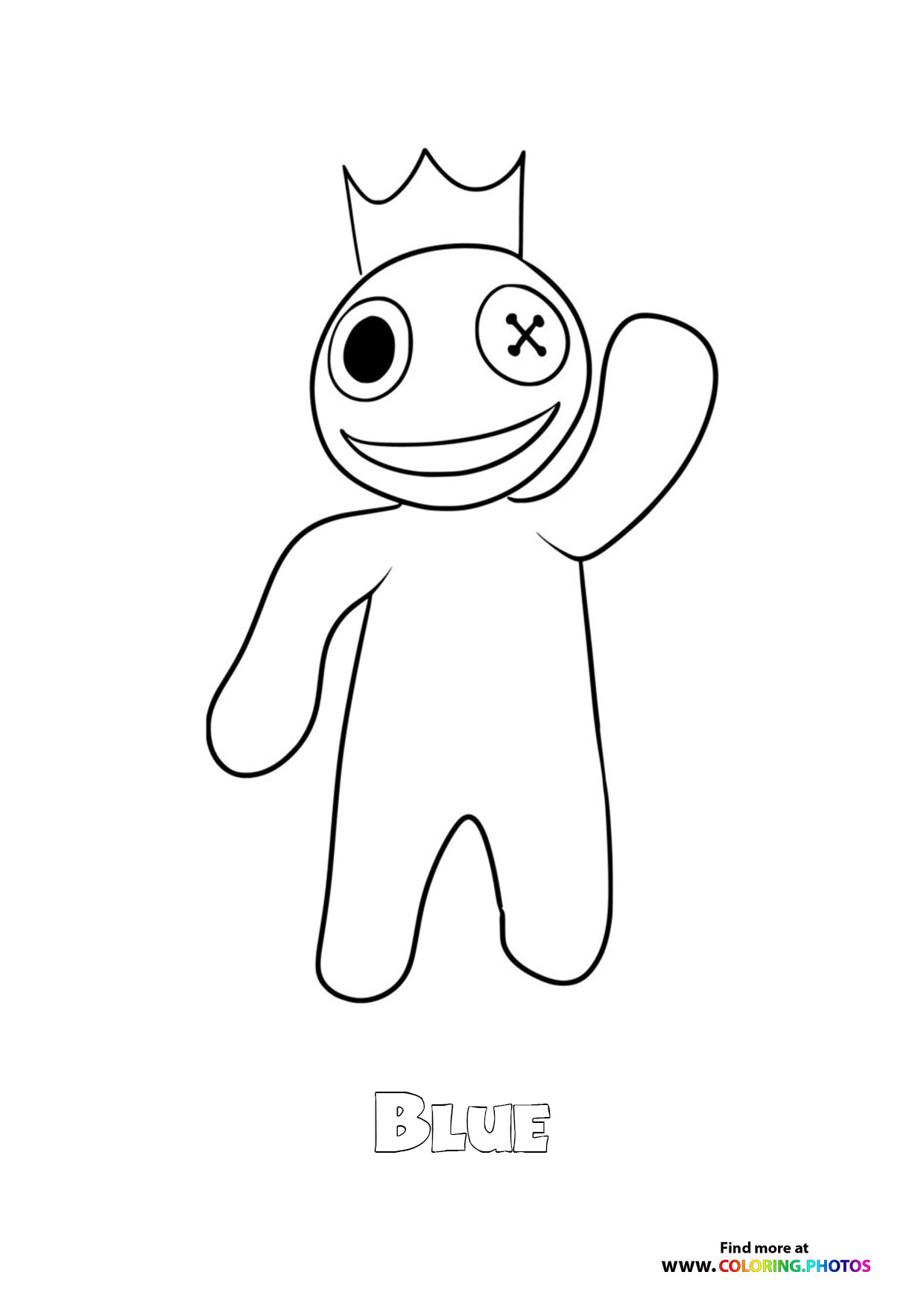 Blue from Rainbow Friends