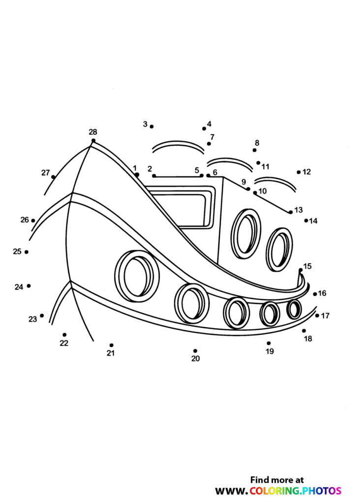 Boat dot the dots worksheet
