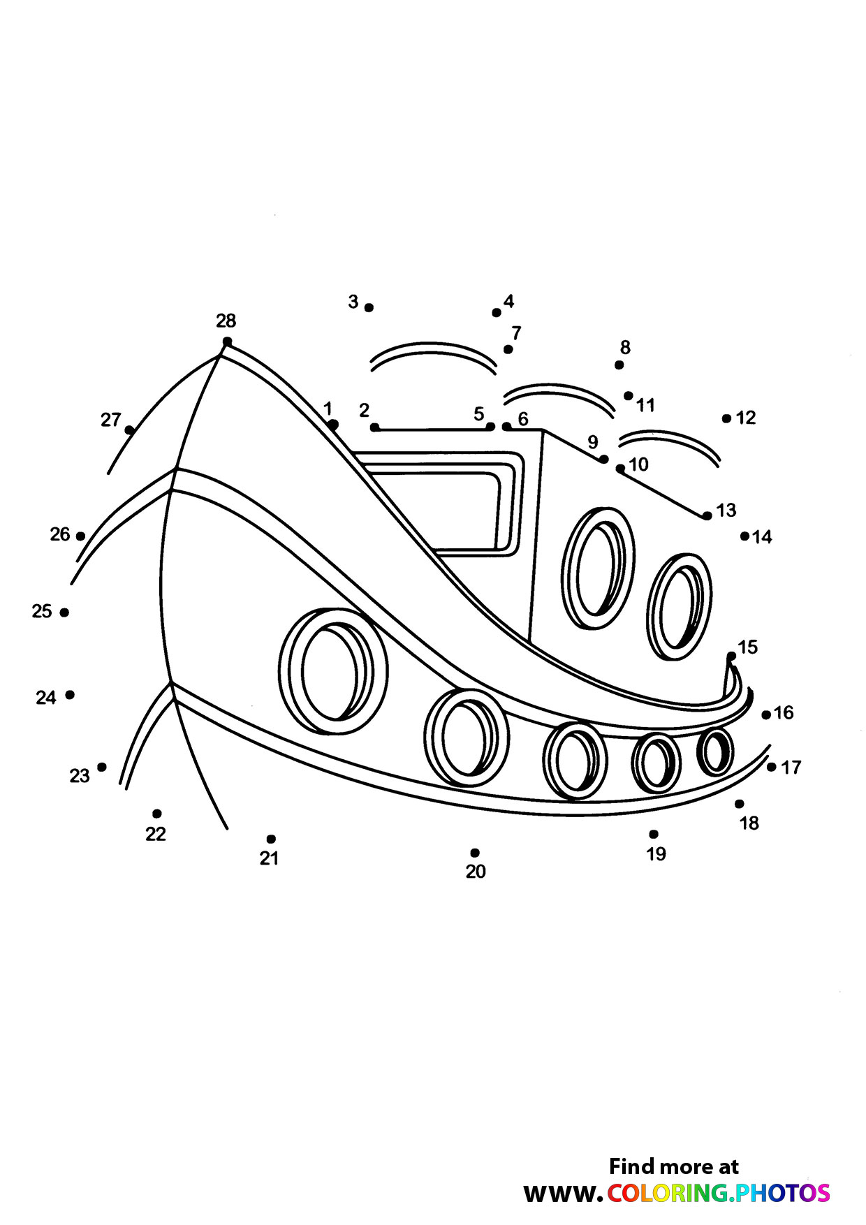 Boat dot the dots worksheet