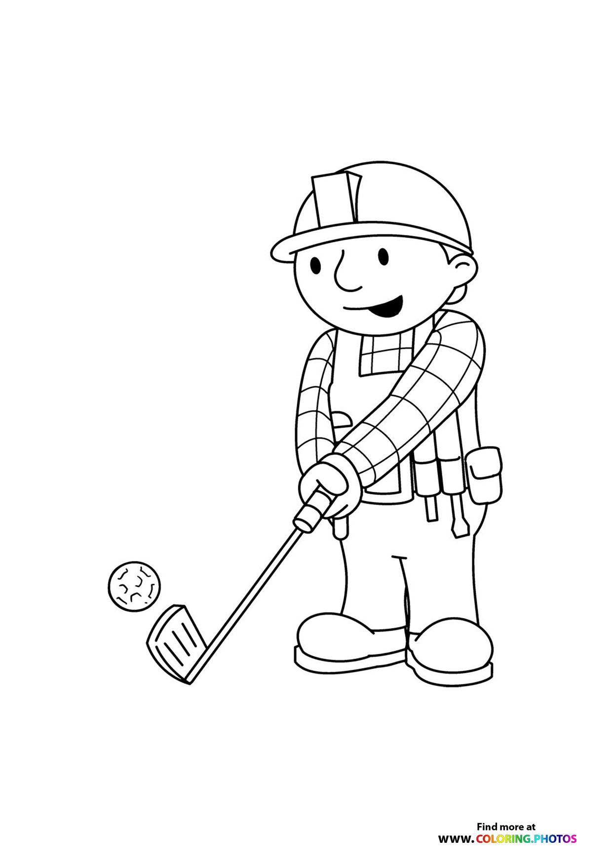Bob the builder golfing