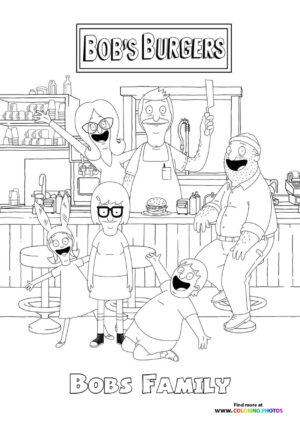 Bob's Family in the Restaurant