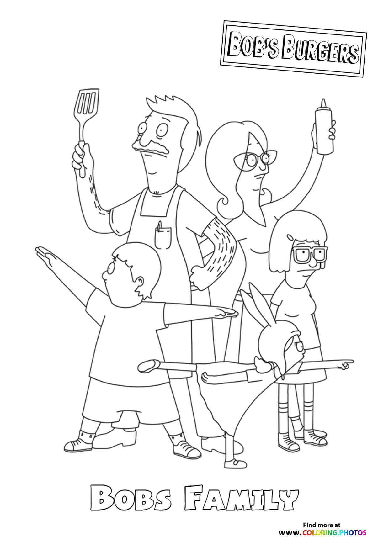 Bob's Family coloring page