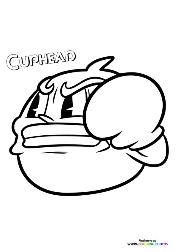 Boxer Head from Cuphead