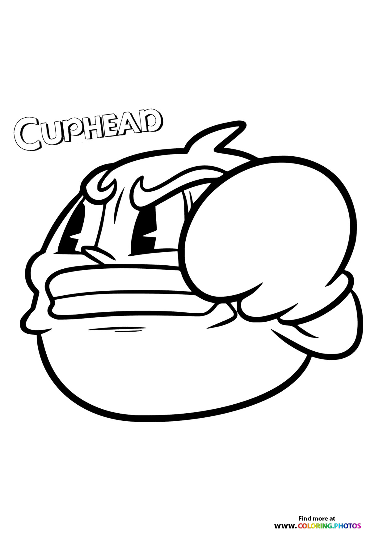 Boxer Head from Cuphead