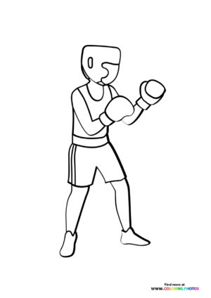 Boxer getting ready