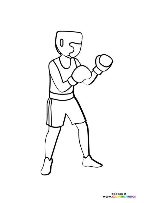 Boxer getting ready