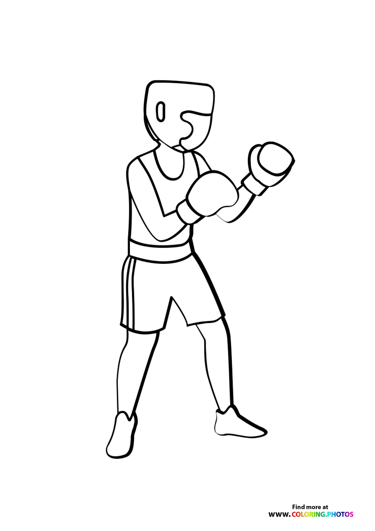 Boxer getting ready
