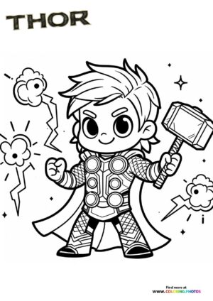 Baby Thor with Mjolnir