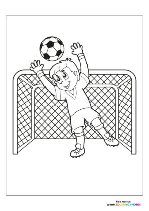 Boy goalie