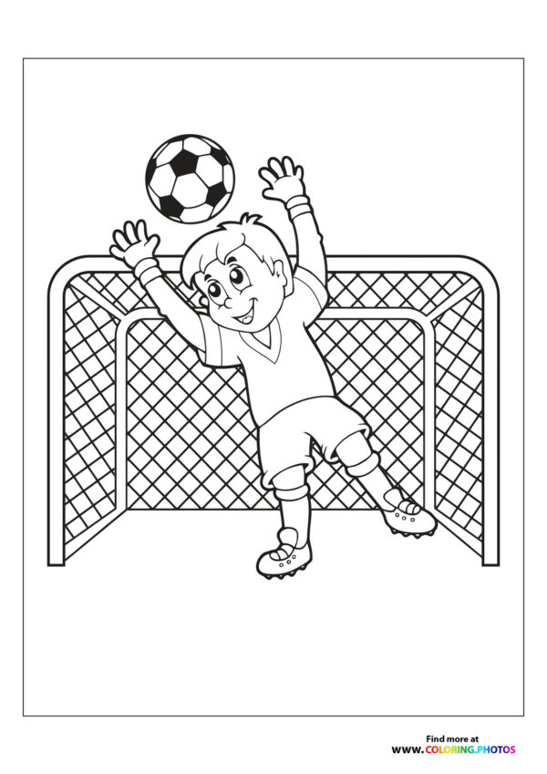 Boy goalie
