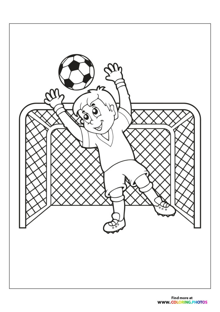 Boy goalie