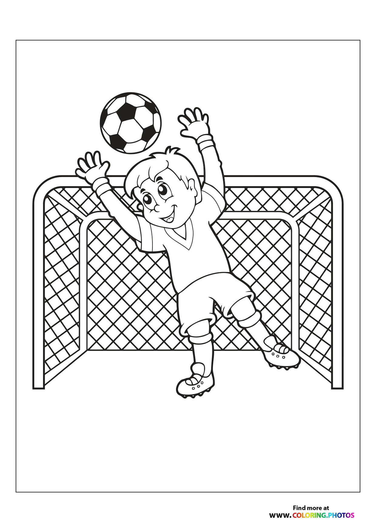 Boy goalie