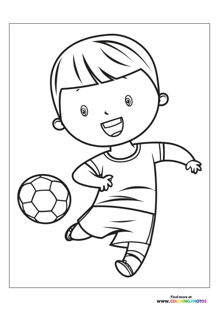 Boy with football
