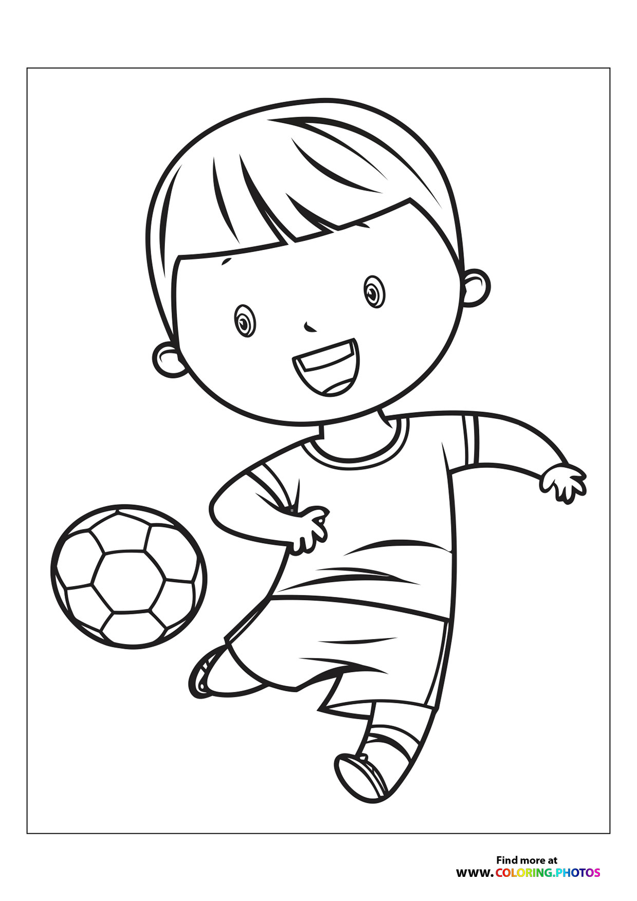 Boy with football