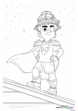 Elio in Superhero Outfit