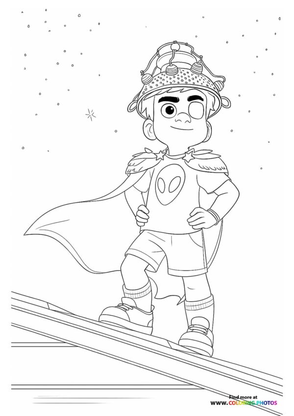 Elio in Superhero Outfit