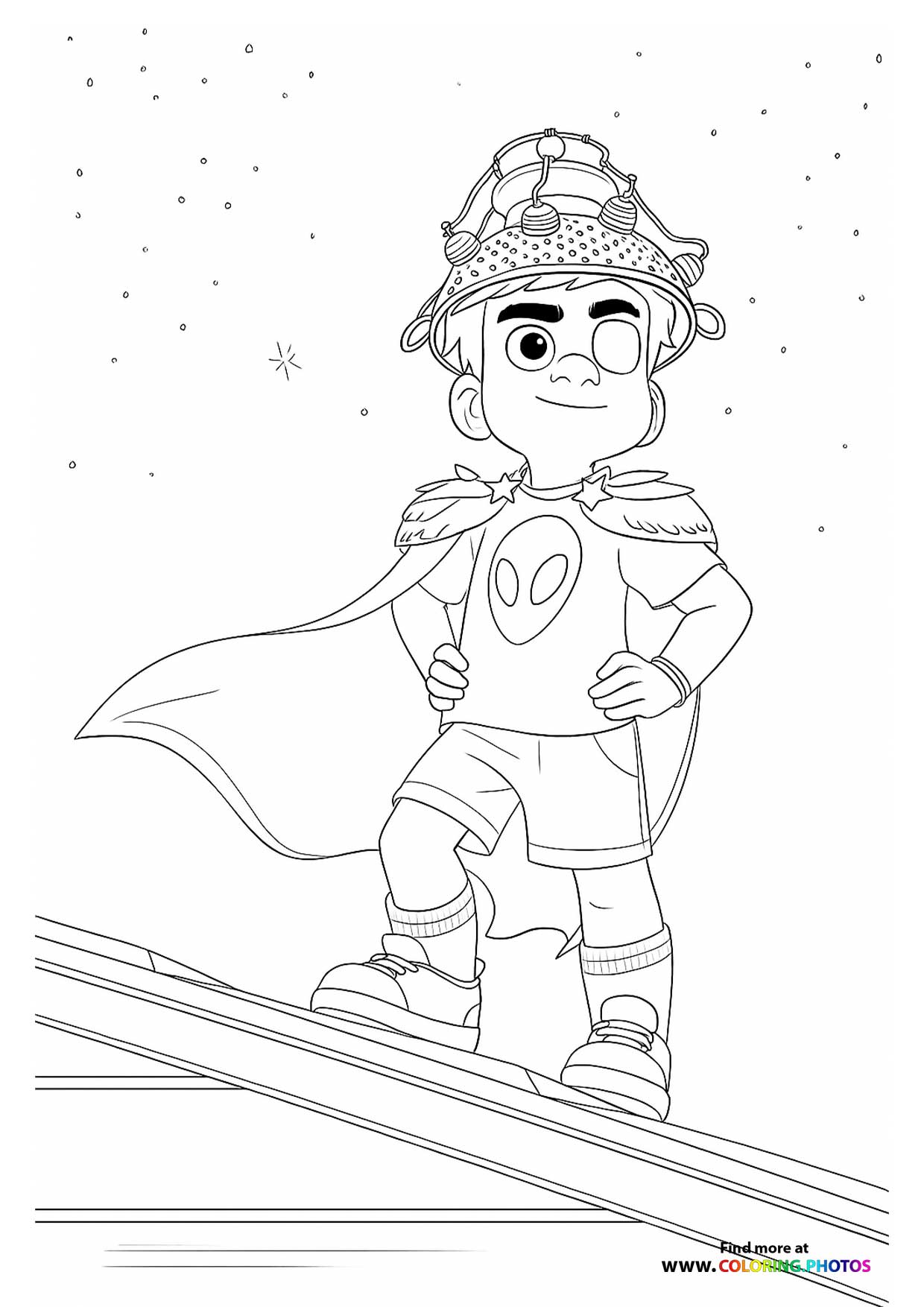 Elio in Superhero Outfit