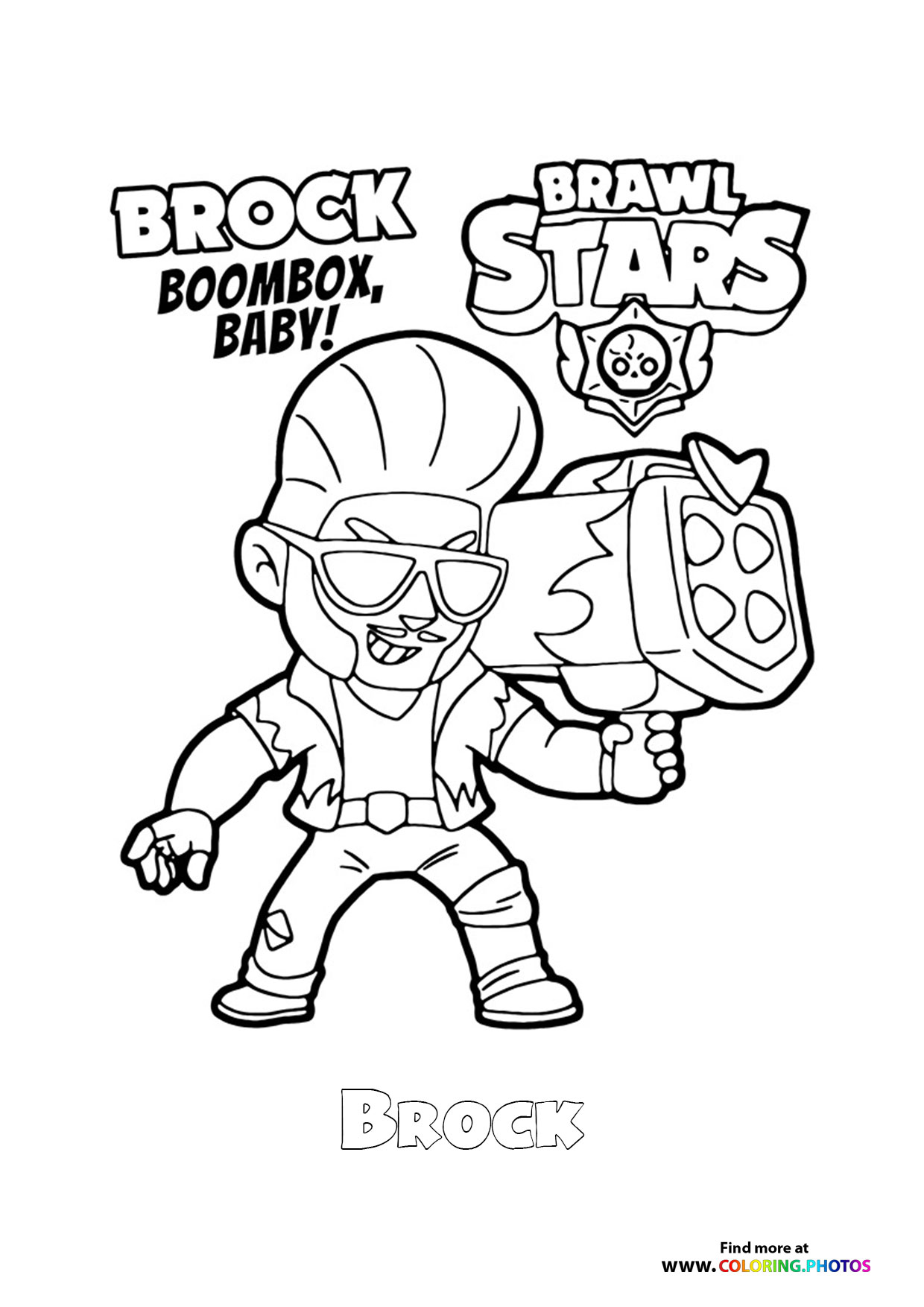 Brock with Boombox