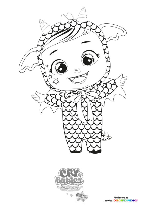 Bruny - Cry Babies - Gold Edition coloring page