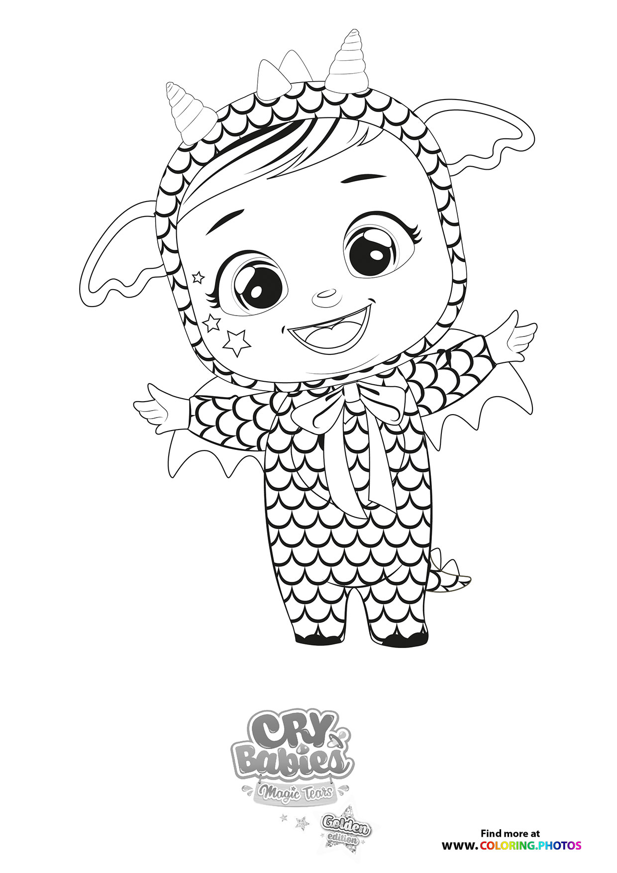 Bruny - Cry Babies - Gold Edition coloring page