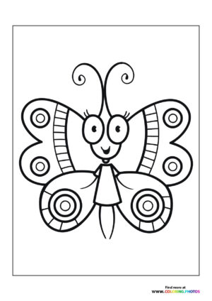 Butterfly with big eyes