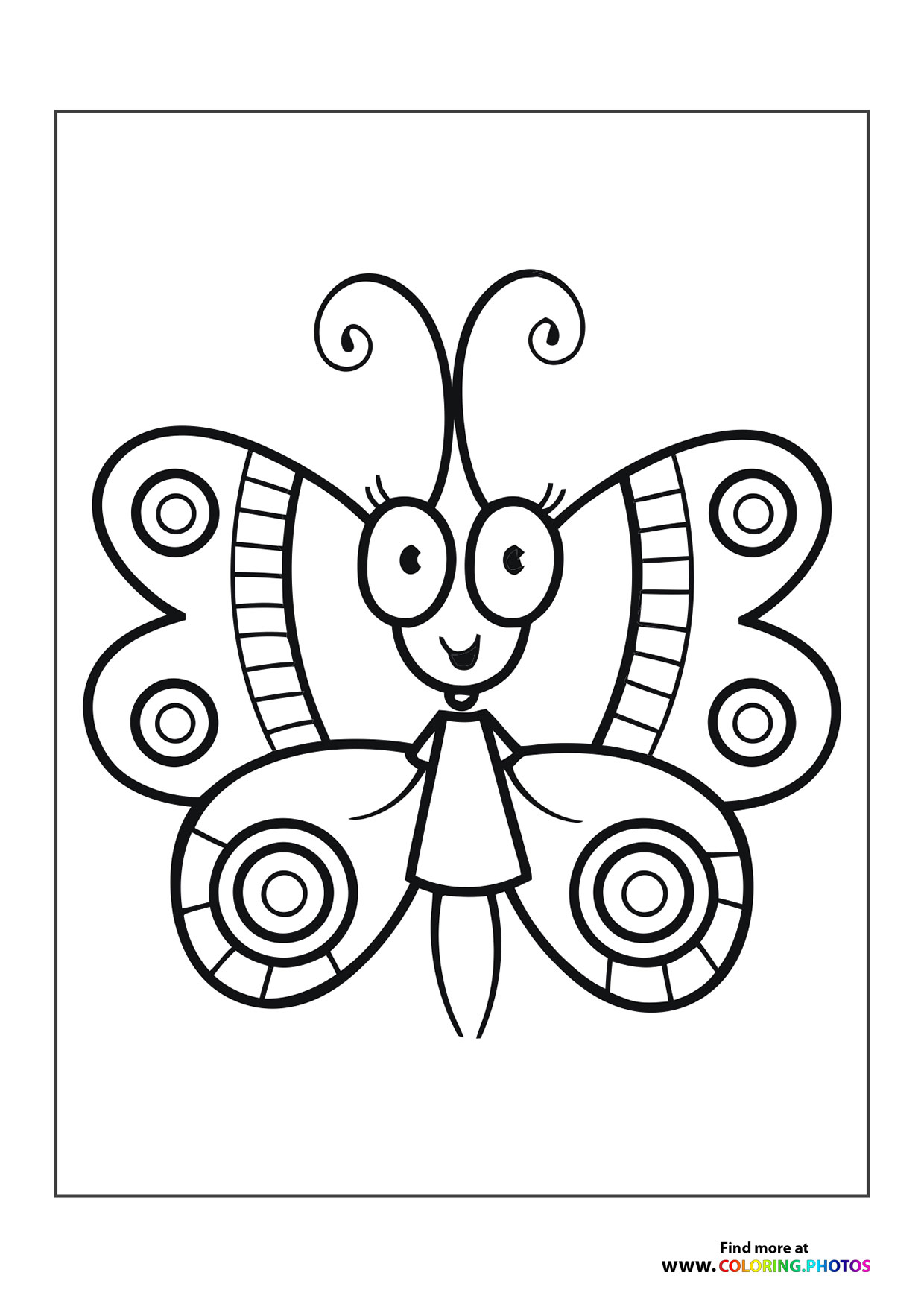 Butterfly with big eyes