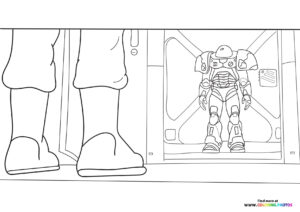 Buzz Lightyear in the Airlock