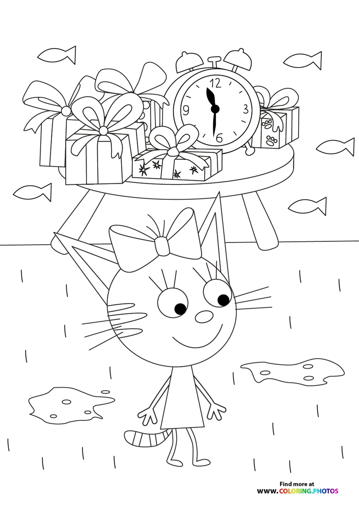 Candy from Kid E Cats coloring page