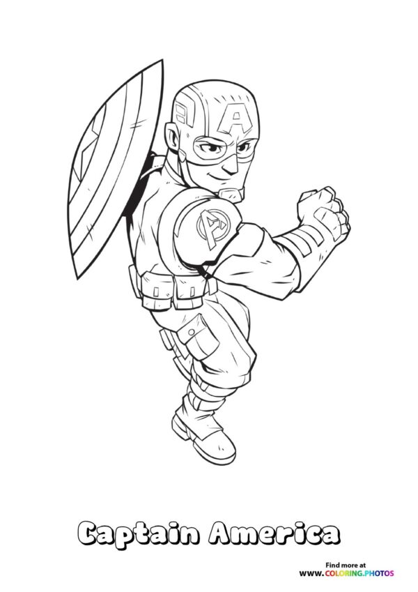 Captain America Ready for Battle