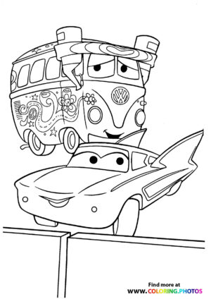 Filmore and Lightning McQueen