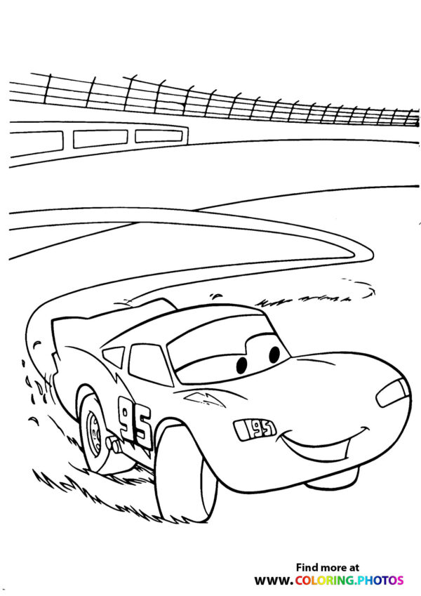 Lightning McQueen's racing