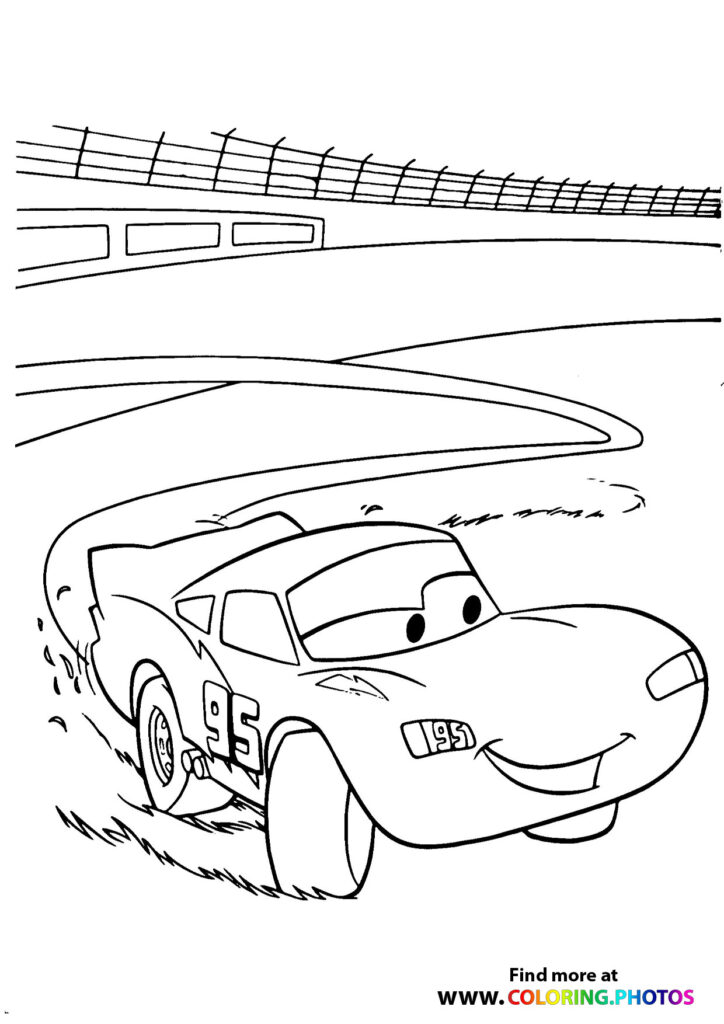 Lightning McQueen's racing