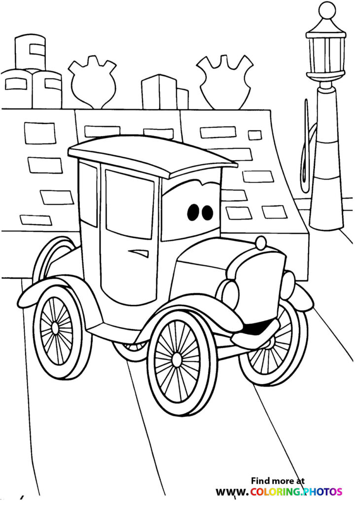 Lizzie riding in a city