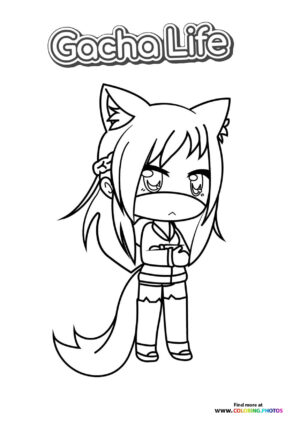Cat Girl with Tail