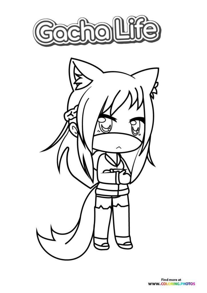 Cat Girl with Tail
